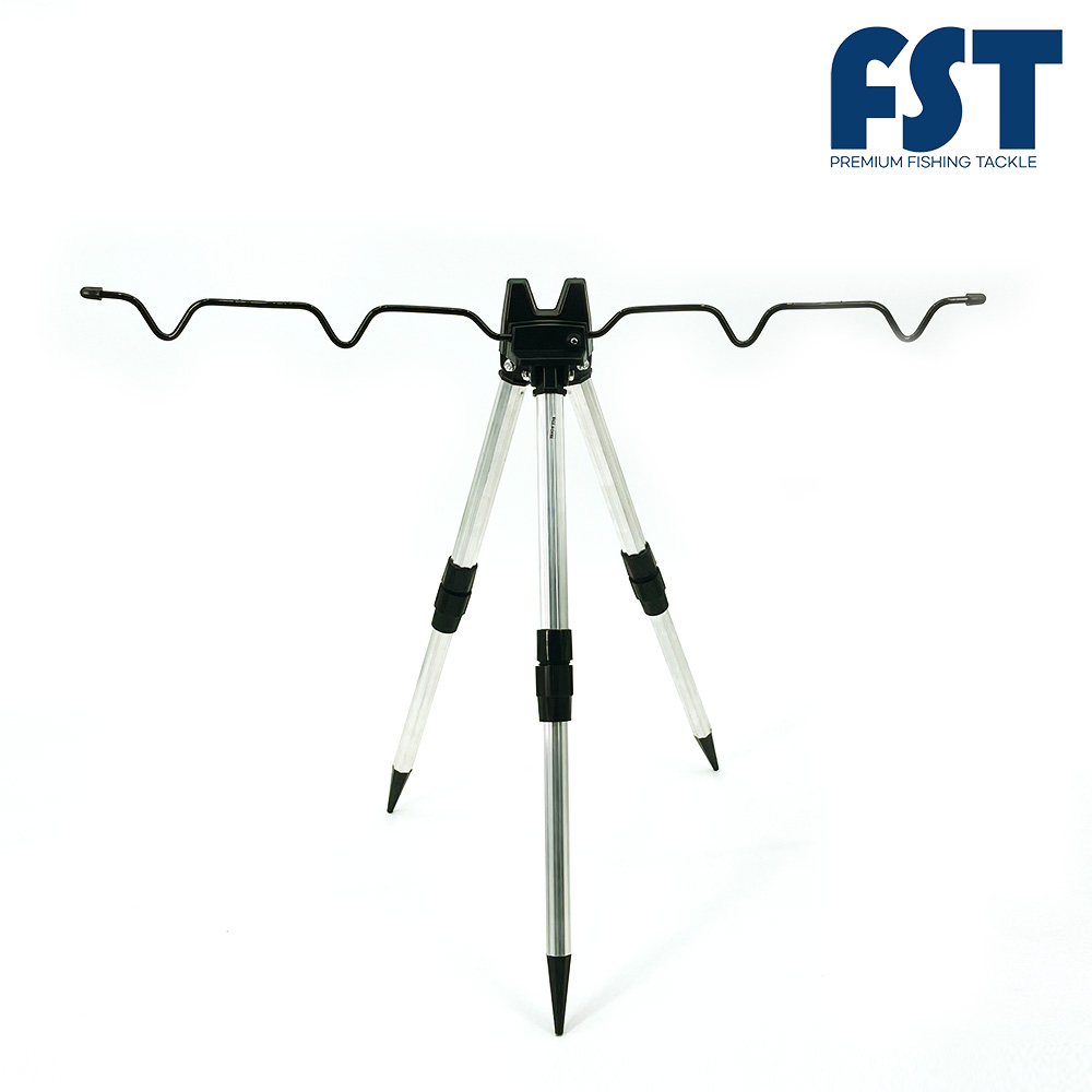 로드거치대 원투받침대 2단 낚시대 거치대 삼각대 릴 갯바위 받침대 스탠드 실버