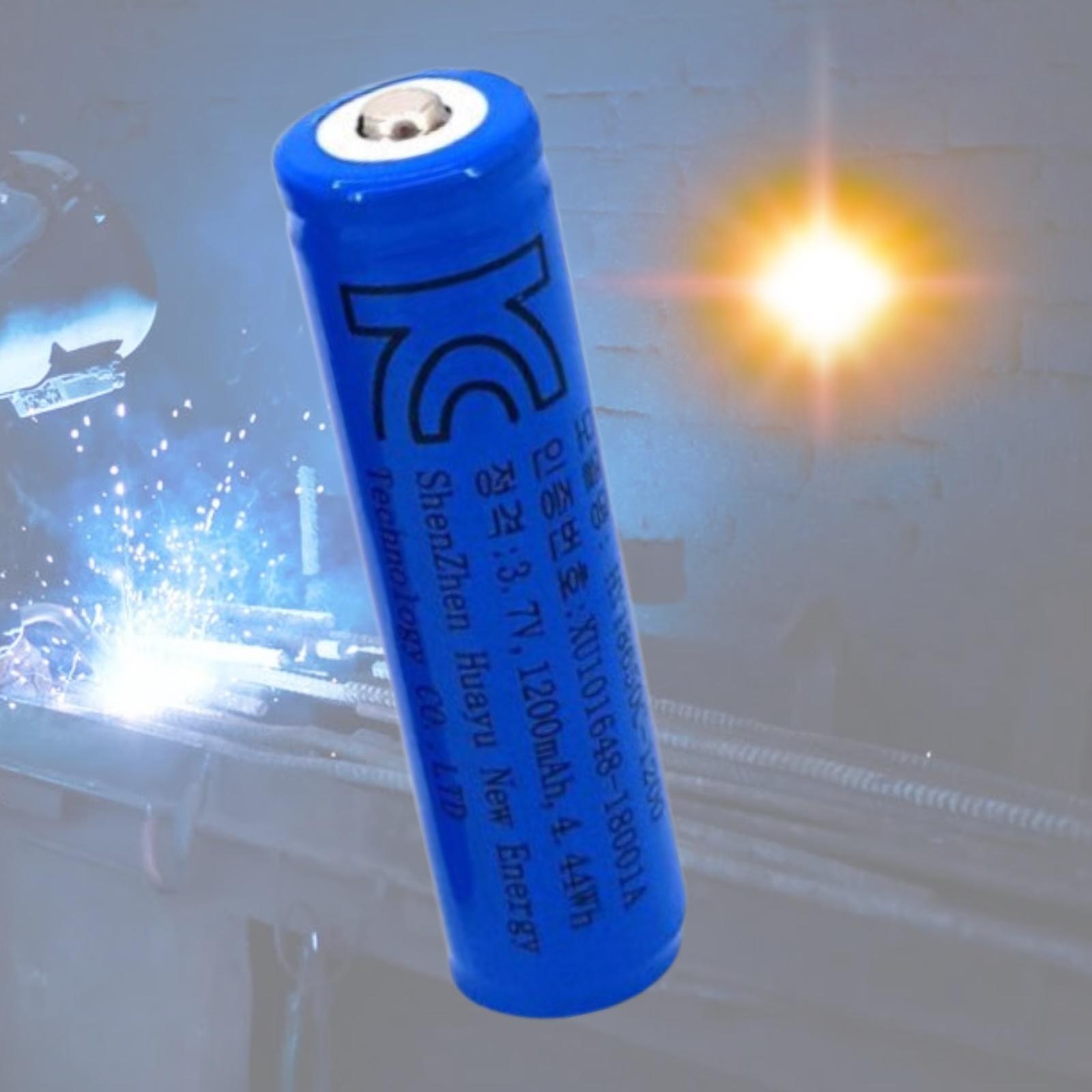 18650 충전지 3.7v 건전지 랜턴 건전지 후레쉬 건전지 1200mAh - 상품 이미지