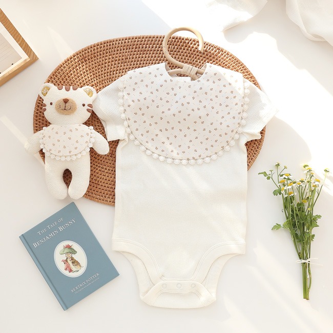 플로라 아기 턱받이 만들기 키트 태교바느질 DIY