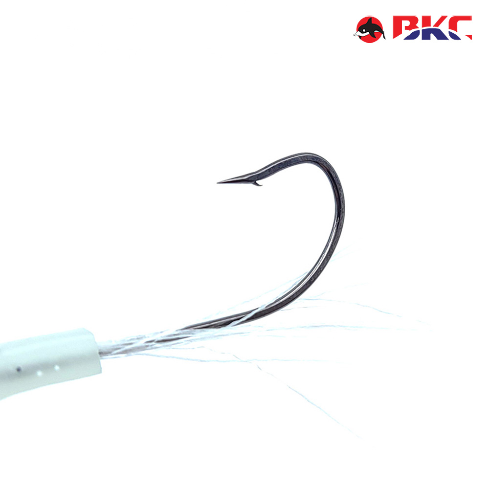선상 야광틴셀 스커트 갈치 낚시 바늘 채비 10개입 2m BK-514 20-16(2/0) - 상세 이미지 2