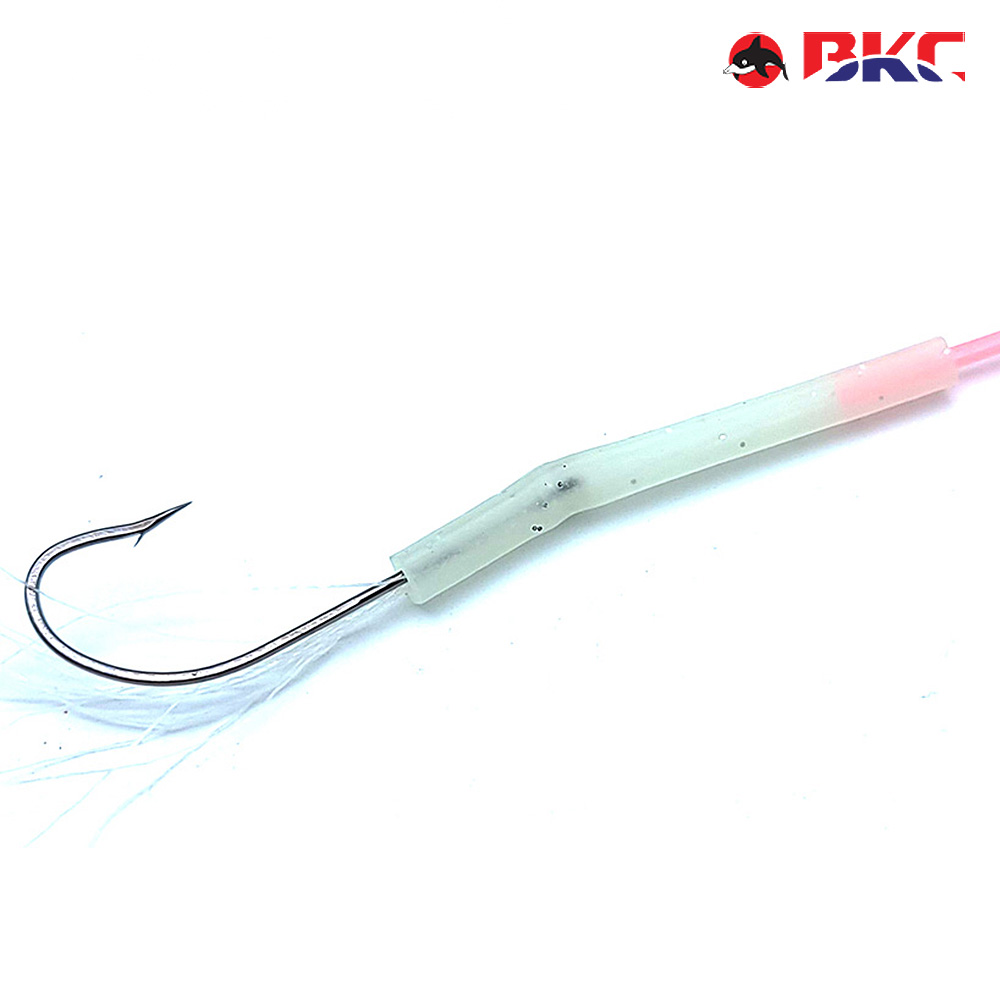 선상 야광틴셀 스커트 갈치 낚시 바늘 채비 10개입 2m BK-514 20-16(2/0) - 상세 이미지 3