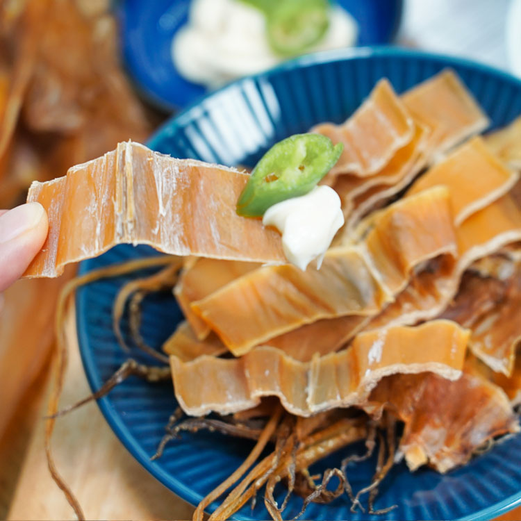 [바다누리] 굽지 않아도 맛있는, 짜지 않고 담백한 쫄쫄이오징어 4-5미 230g이상 - 상세 이미지 4