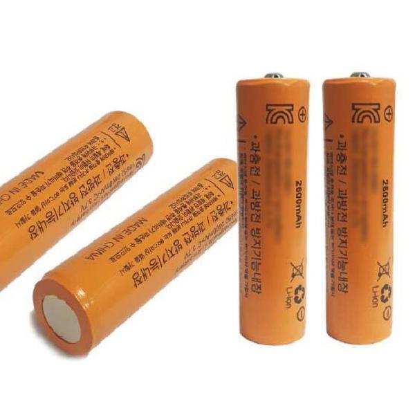 18650 충전지 3.7v 건전지 랜턴 건전지 후레쉬 건전지 2600mAh - 상품 이미지