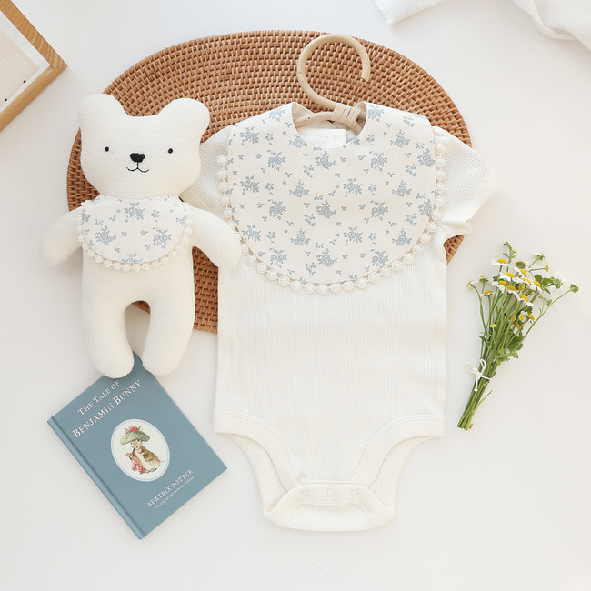 플로라 아기 턱받이 만들기 키트 태교바느질 DIY