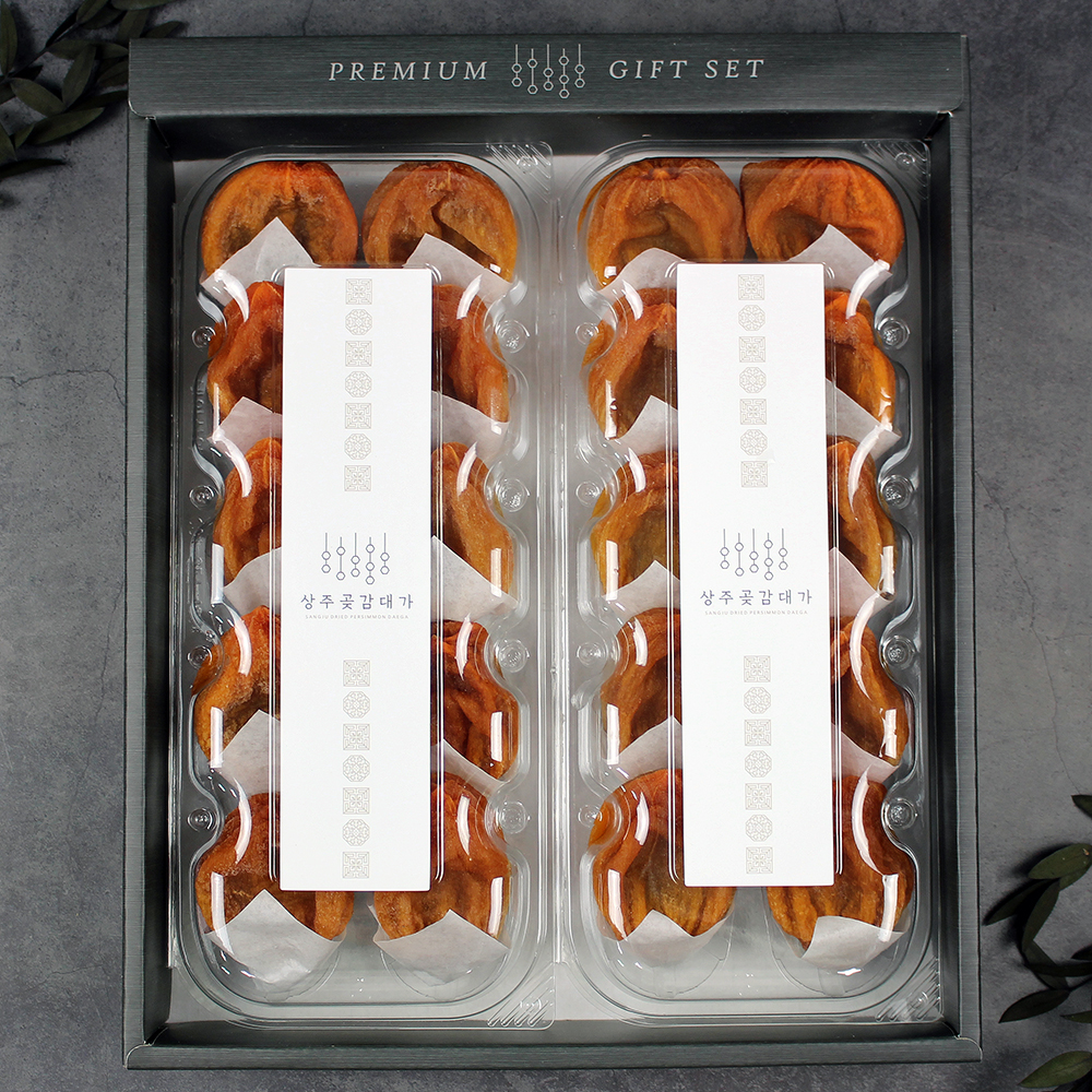 상주 프리미엄 건시 곶감 1.5kg 30입 대과 + 선물세트 포장