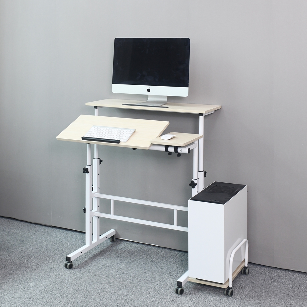 높이조절 스탠딩 책상 테이블 모션 데스크 높낮이조절 키다리 높은 60x60
