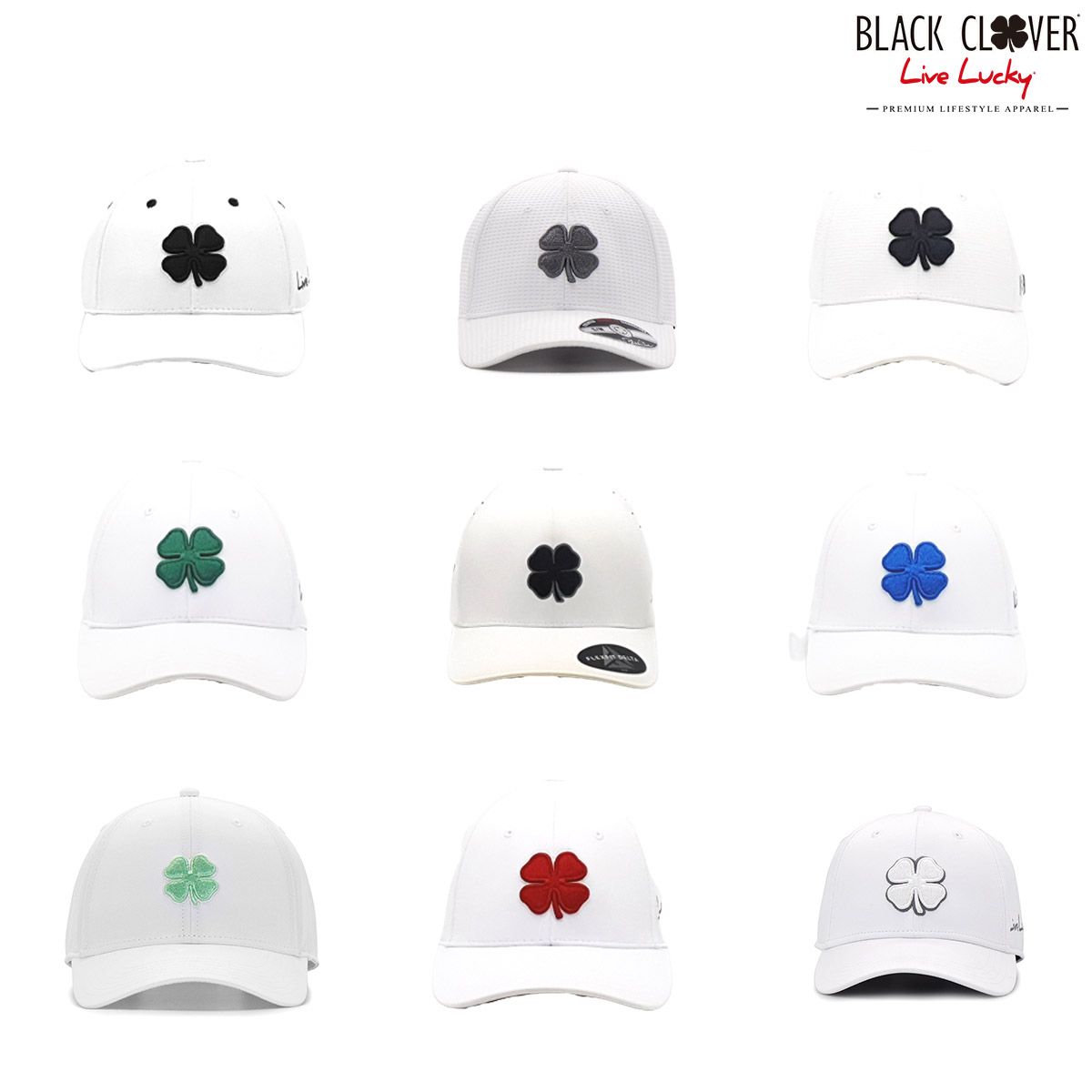 블랙클로버 골프모자 화이트 시리즈 여성 남성 커플