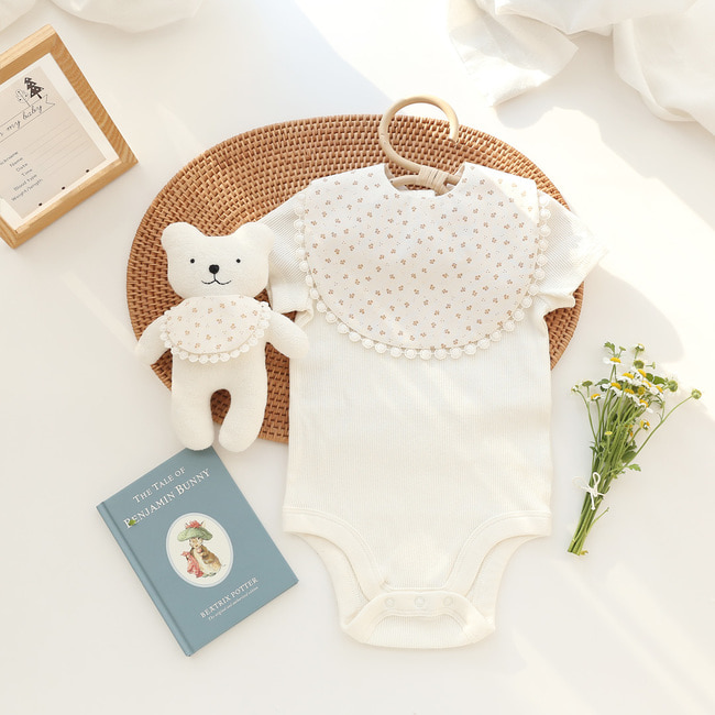 플로라 아기 턱받이 만들기 키트 태교바느질 DIY