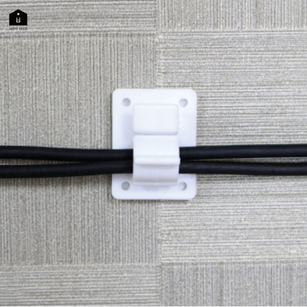 전선 고정 클립 랜선 케이블 컴퓨터 책상 선 정리 홀더 9P