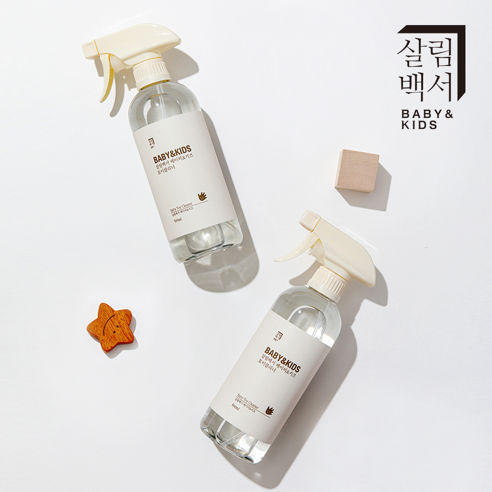 1+1 살림백서 베이비&키즈 아기 토이클리너 500ml 장난감 세척 제균스프레이 - 상세 이미지 3