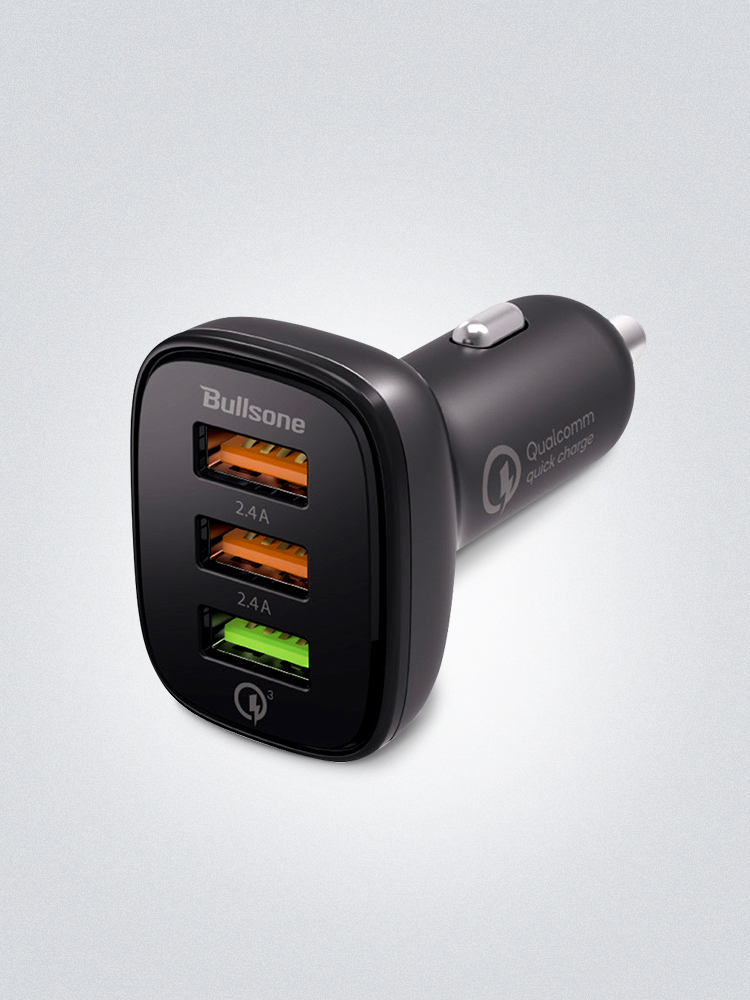 [불스원] 3포트 USB 멀티 고속 차량용 충전기 - 상품 이미지