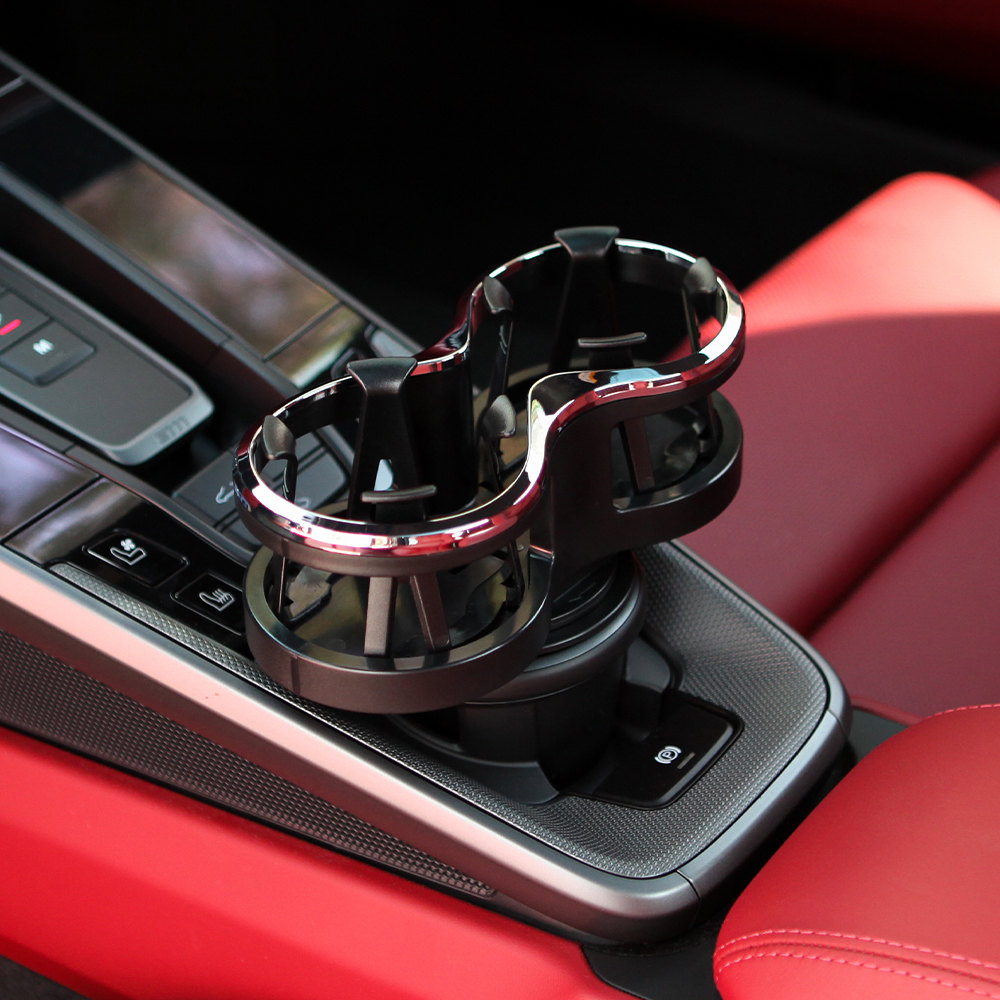 차량용 스마트 듀얼 컵홀더 2구 수납 포켓 자동차 홀더 차량컵홀더