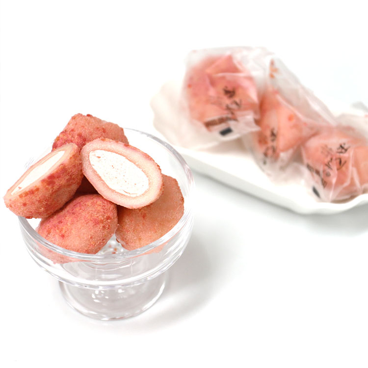 [햇시루] 쫀득한 리얼 딸기우유 크림 딸기모찌 찹쌀떡 40g X 8입 - 상세 이미지 2