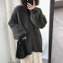 오버핏 모헤어 그레이 퍼가디건 빅사이즈 루즈핏 두꺼운 겨울 회색 털가디건... 착용 후기 | 사이즈/핏 총정리 썸네일