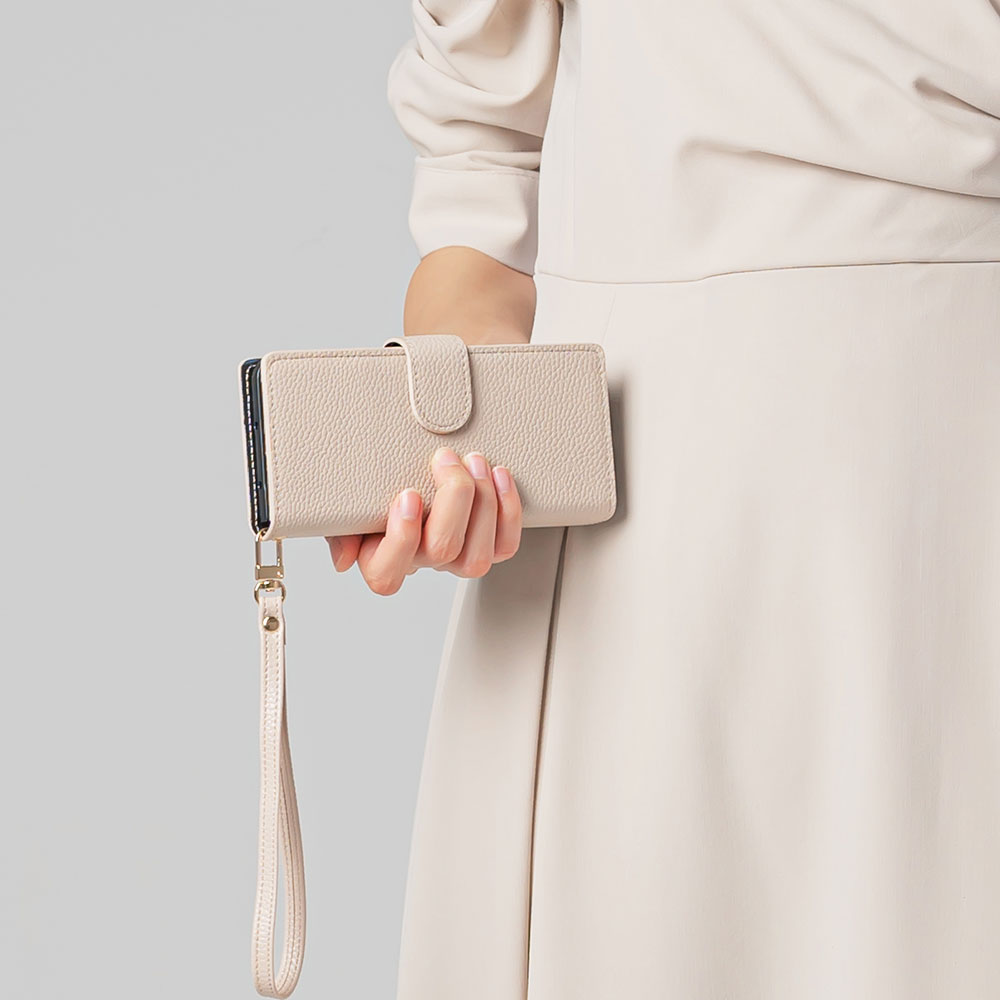 갤럭시 Z폴드4 가죽 지갑형 다이어리 S펜 수납 스트랩 케이스 - 상세 이미지 3