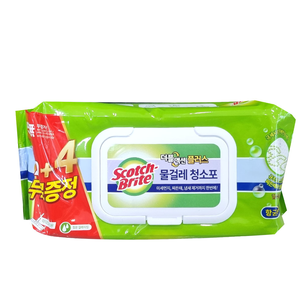 3M 물걸레 청소포 스카치브라이트 더블액션 청소용물티슈 엠보싱 청소용품 대