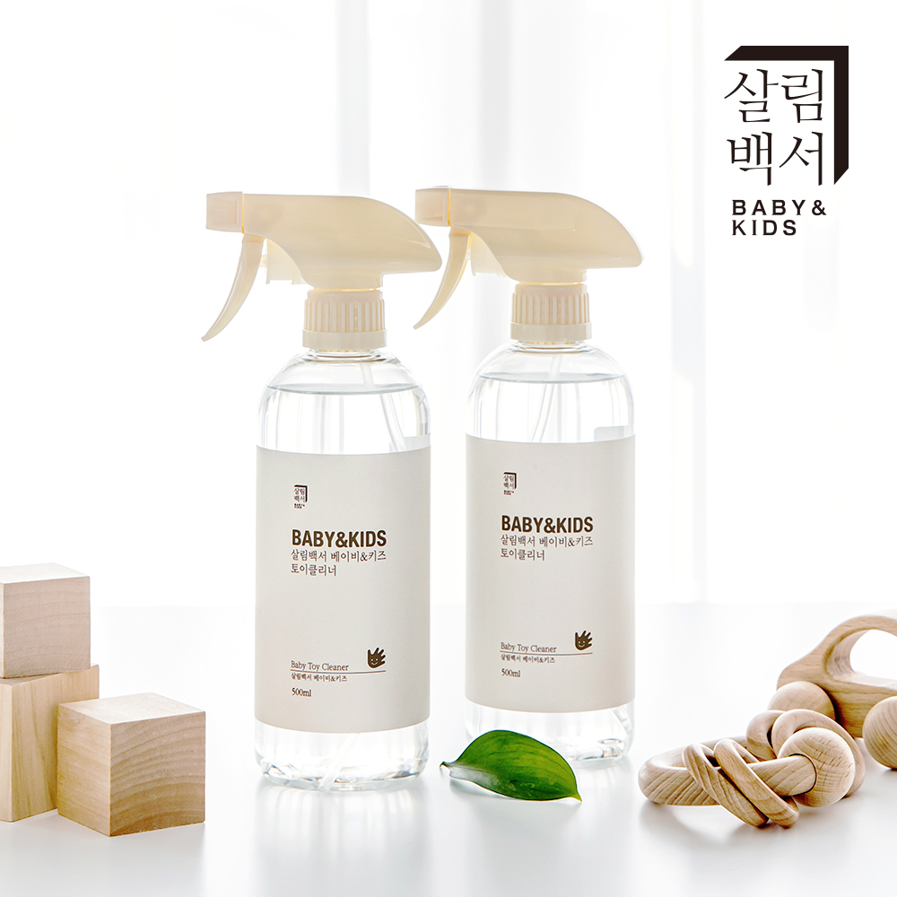 1+1 살림백서 베이비&키즈 아기 토이클리너 500ml 장난감 세척 제균스프레이 - 상세 이미지 2