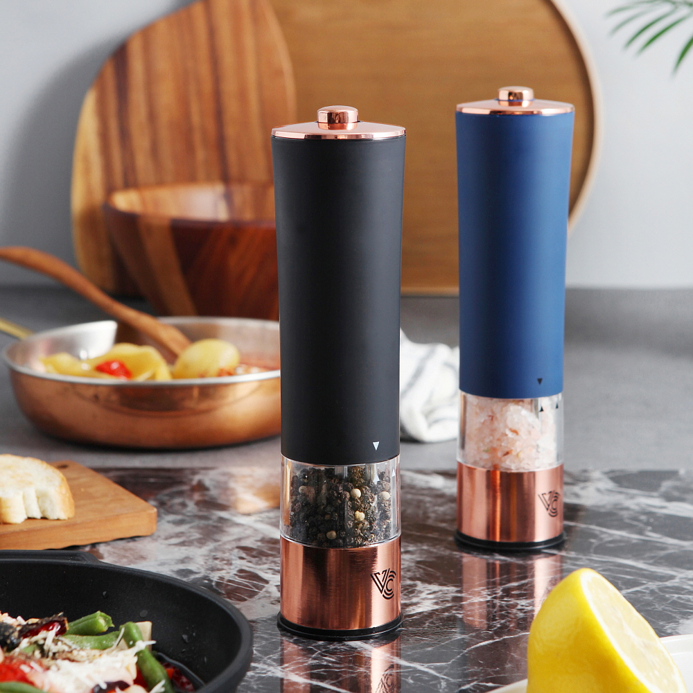 벨류세라믹 타워 전동 후추 그라인더 소금 깨 그라인더 페퍼밀 솔트밀