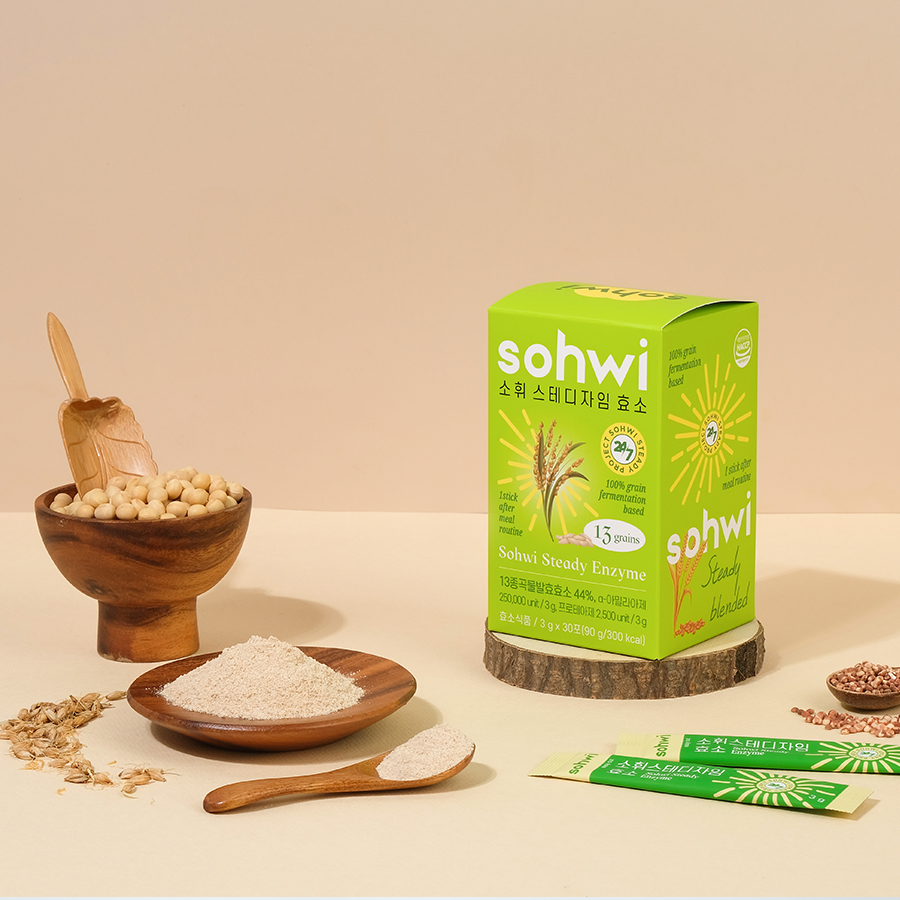 소휘 스테디자임 소화 효소 1박스 30포 1개월분 저분자 곡물 발효 무첨가 - 상세 이미지 5