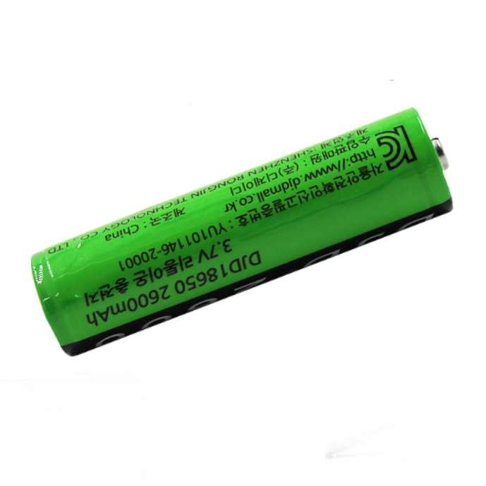 랜턴 건전지 18650 충전지 2600mAh 3.7v 건전지 후레쉬 건전지 - 상품 이미지