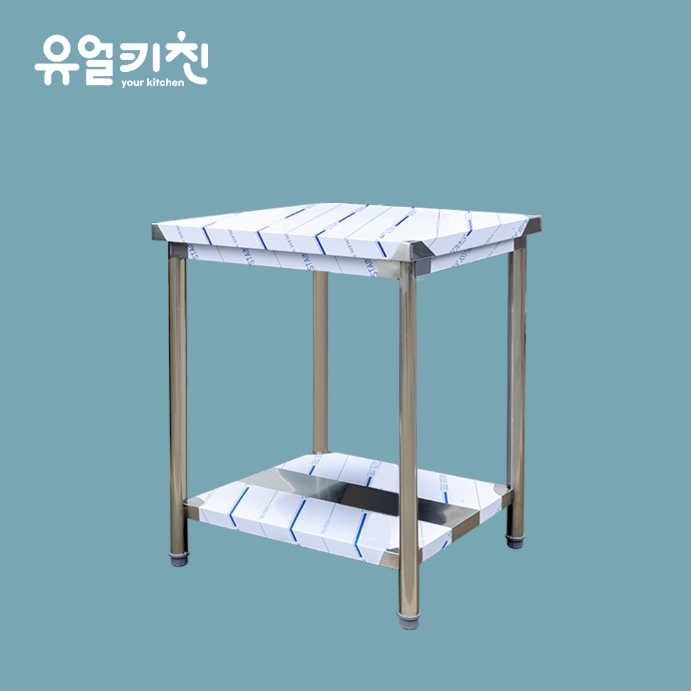 업소용 스텐 작업대 주방 조리대 제작 SUS201 1단 600