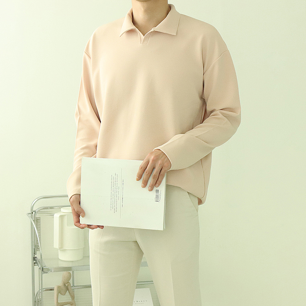 남자카라티 헨리넥 오버핏 빅사이즈 남자티셔츠 이미지 4