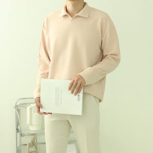 남자카라티 헨리넥 오버핏 빅사이즈 남자티셔츠 착용 후기 | 사이즈/핏 총정리 - 상품 이미지 4