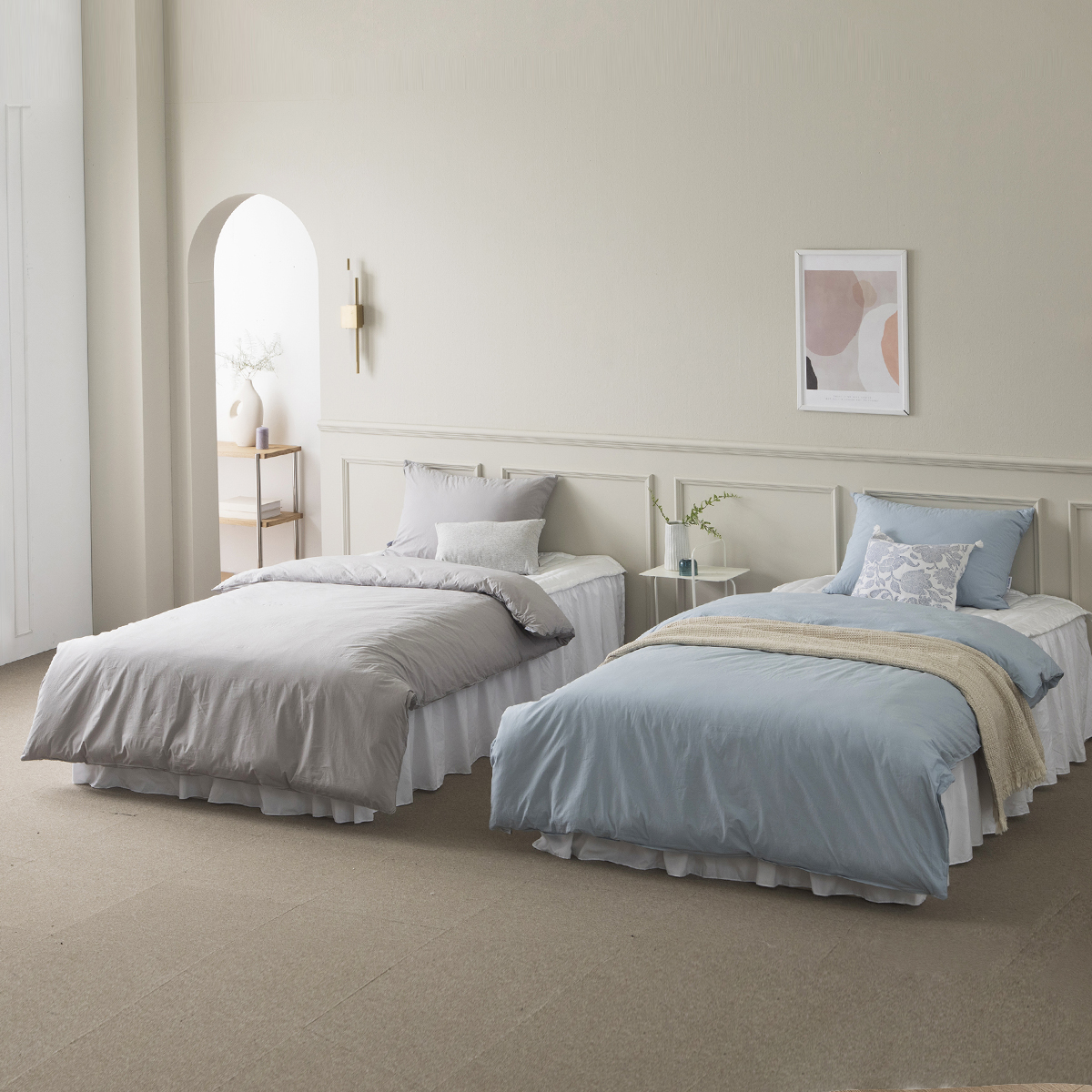 레이크 고밀도 순면100 사계절 신혼 호텔침구 이불세트