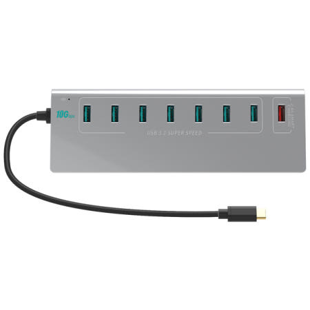 이지넷유비쿼터스 NEXTU NEXT-3372TC-10G(8포트/USB3.1 Type C) GEN2 퀵차지 유전원허브