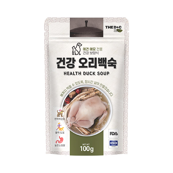 더독 강아지 건강 보양식 오리백숙, 100g, 1개 - 상품 이미지