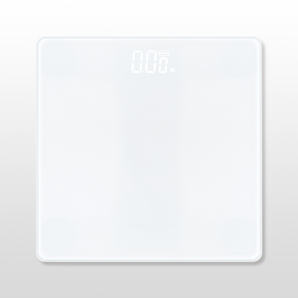 노바리빙 디지털 LED 모던 체중계 스노우 화이트 몸무게 측정 저울