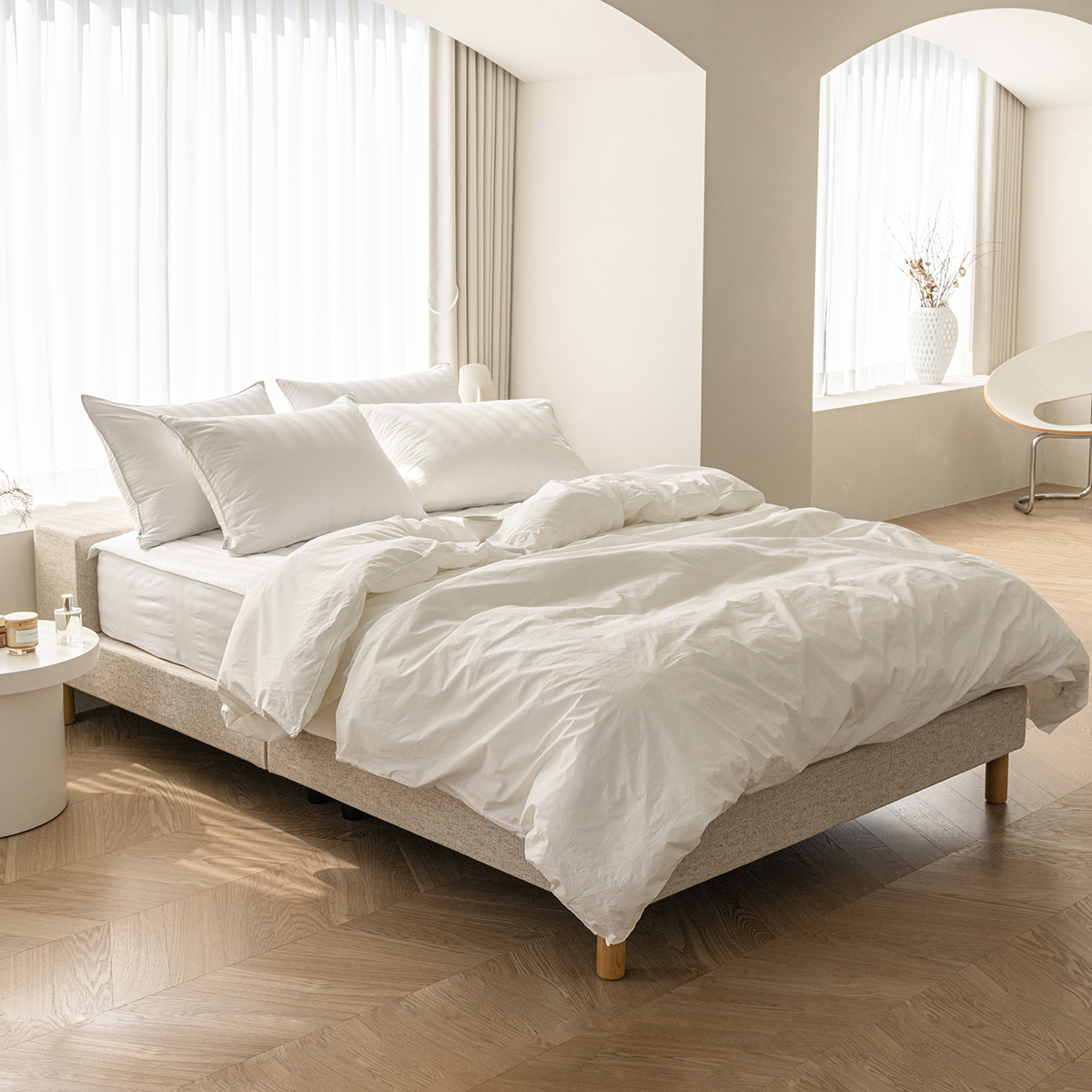 퀸 사이즈 이불 호텔 침구류 세트 신혼 부부 베딩 레이크