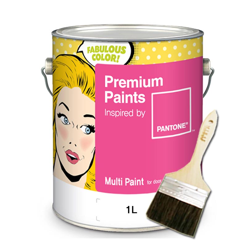팬톤페인트 친환경 수성 멀티 페인트 방문 가구 목재 철재 조색 1L 무광 제품 이미지