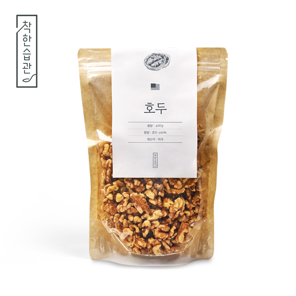 착한습관 호두 대용량 팩 400g 1개 - 상품 이미지