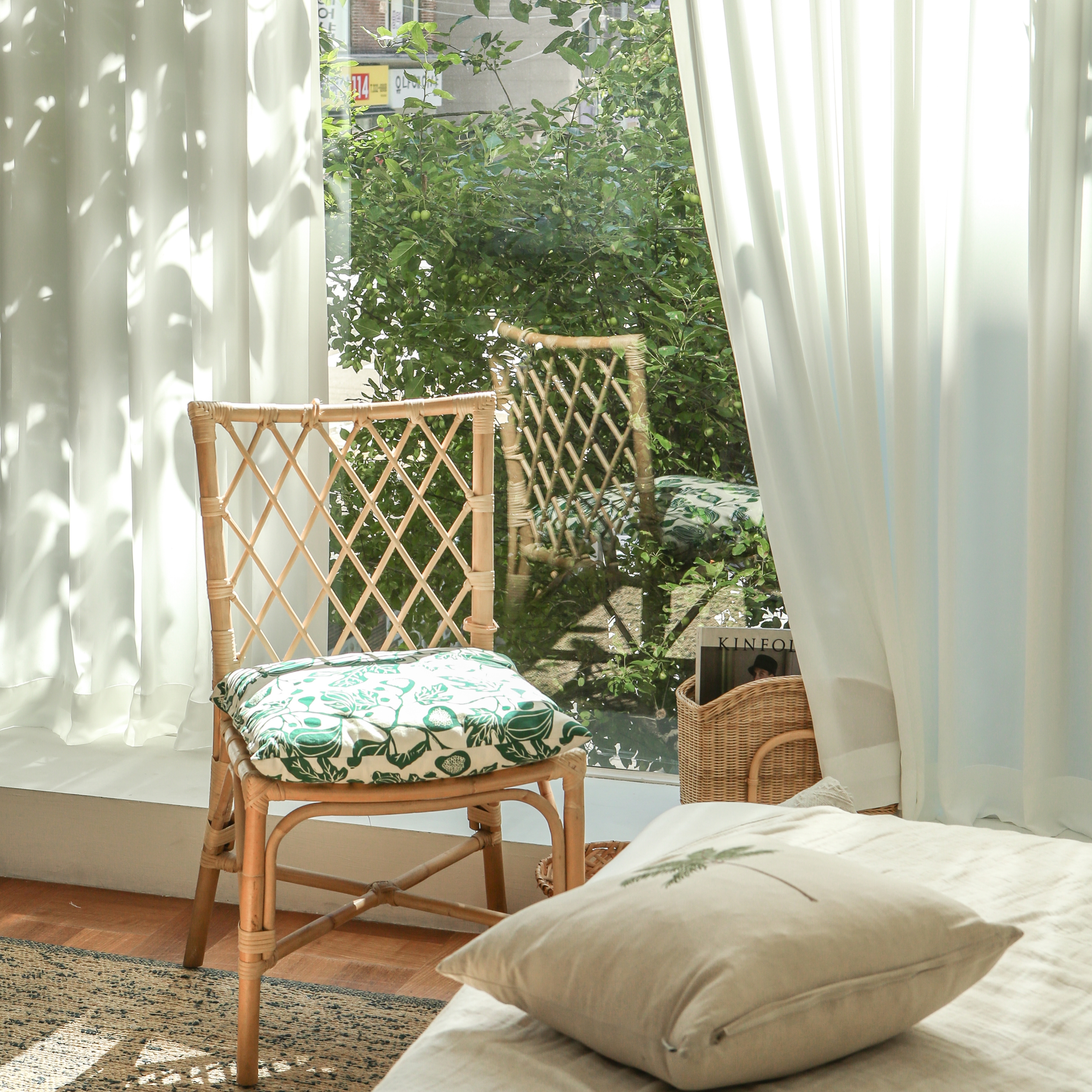 아르일랑 쉬폰 차르르 커튼 1cm 민자 타입 일반심지 금속핀 기본 심플쉬폰 화이트