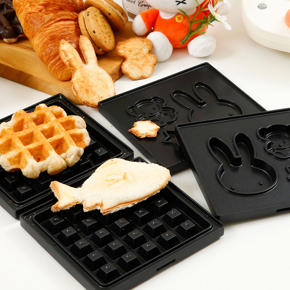 [보프렌즈] 미피 붕어빵 와플 타이머 메이커 크로플 샌드위치 메이커 와플 제조기