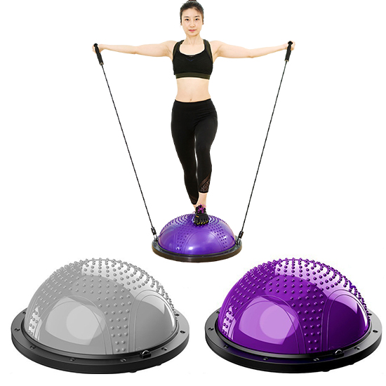 BBEDA 반짐볼 돔볼 58cm 밸런스볼 홈트 요가 필라테스 코어 운동기구