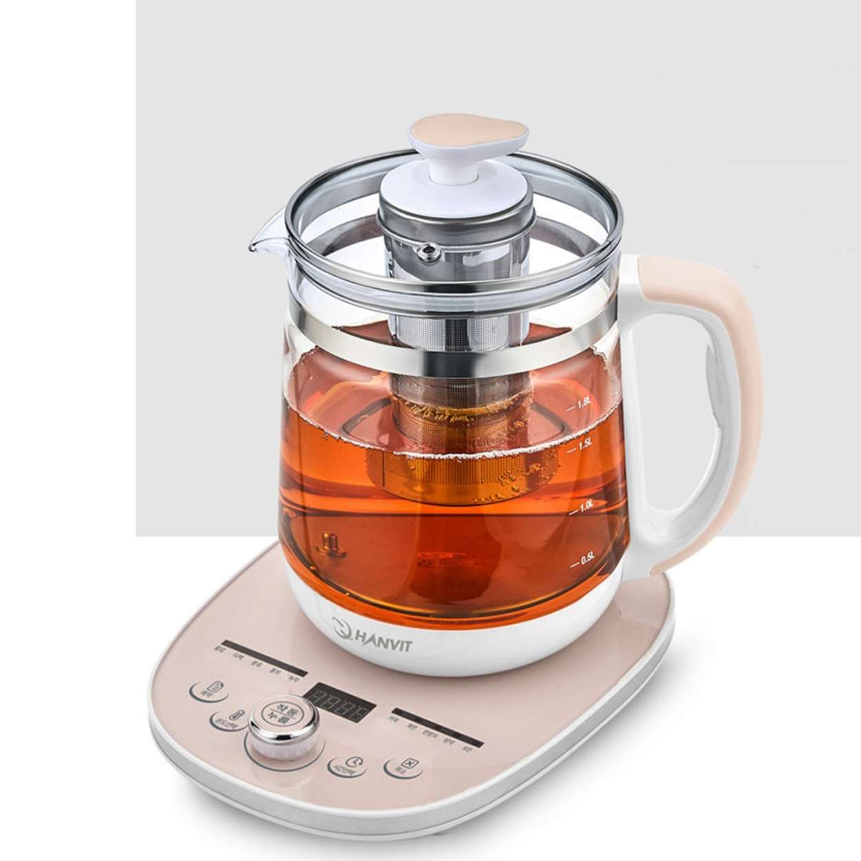 유리 전기 차 주전자 자동 티팟 차 끓이는 주전자