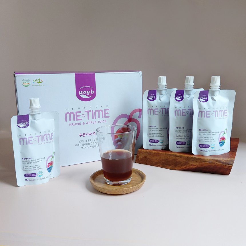 국내산 100% 착즙 푸른 쥬스 30포 푸룬 사과 주스 임산부 과채주스 - 상세 이미지 4