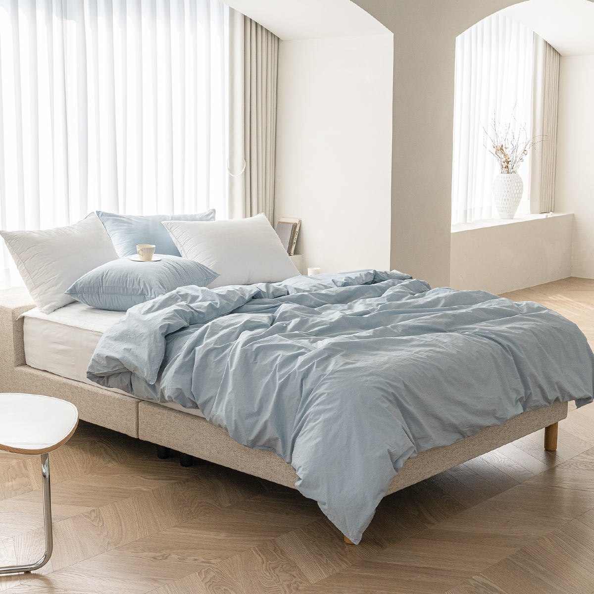 퀸 사이즈 이불 호텔 침구류 세트 신혼 부부 베딩 레이크