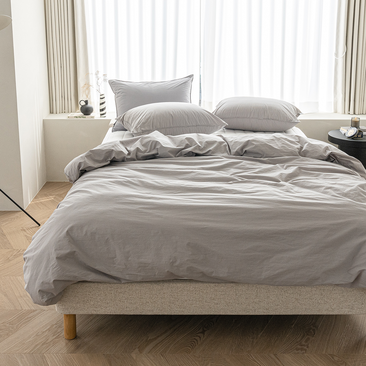 퀸 사이즈 이불 호텔 침구류 세트 신혼 부부 베딩 레이크