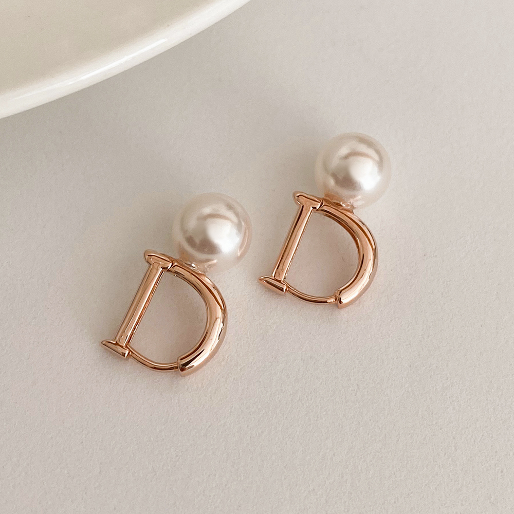 [무배/실버925] 스왈 진주 D 하프링 원터치 링귀걸이