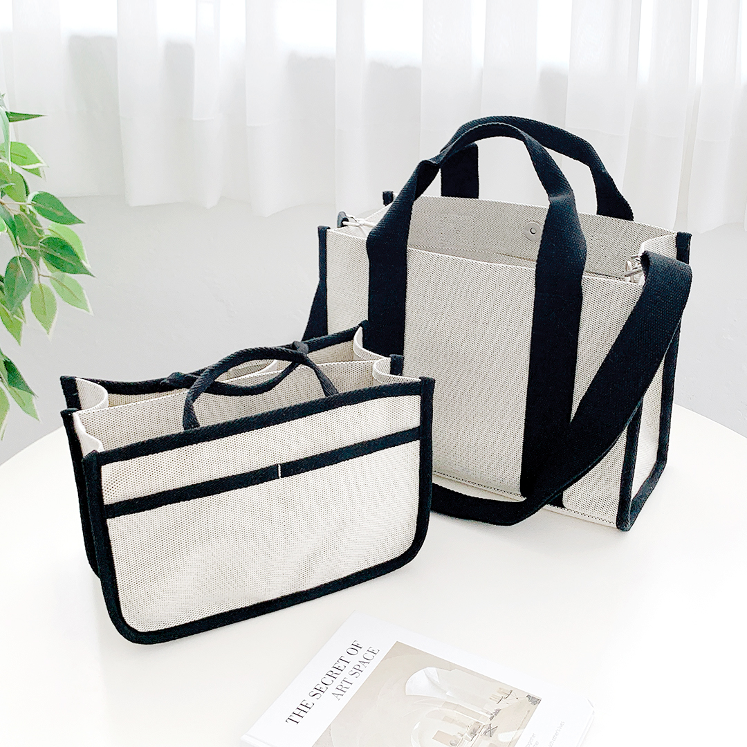 마롤로뜨 캔버스 기저귀가방 생활방수 이너백 포함 가벼운 국민 숄더백 아기 M