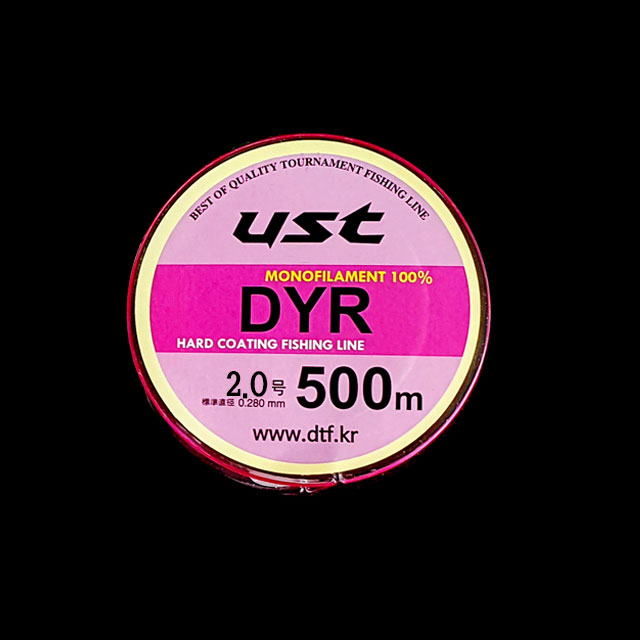 UST 원투낚시줄 대용량릴줄 루어줄 DYR 500M 핑크 2.0호 - 상품 이미지