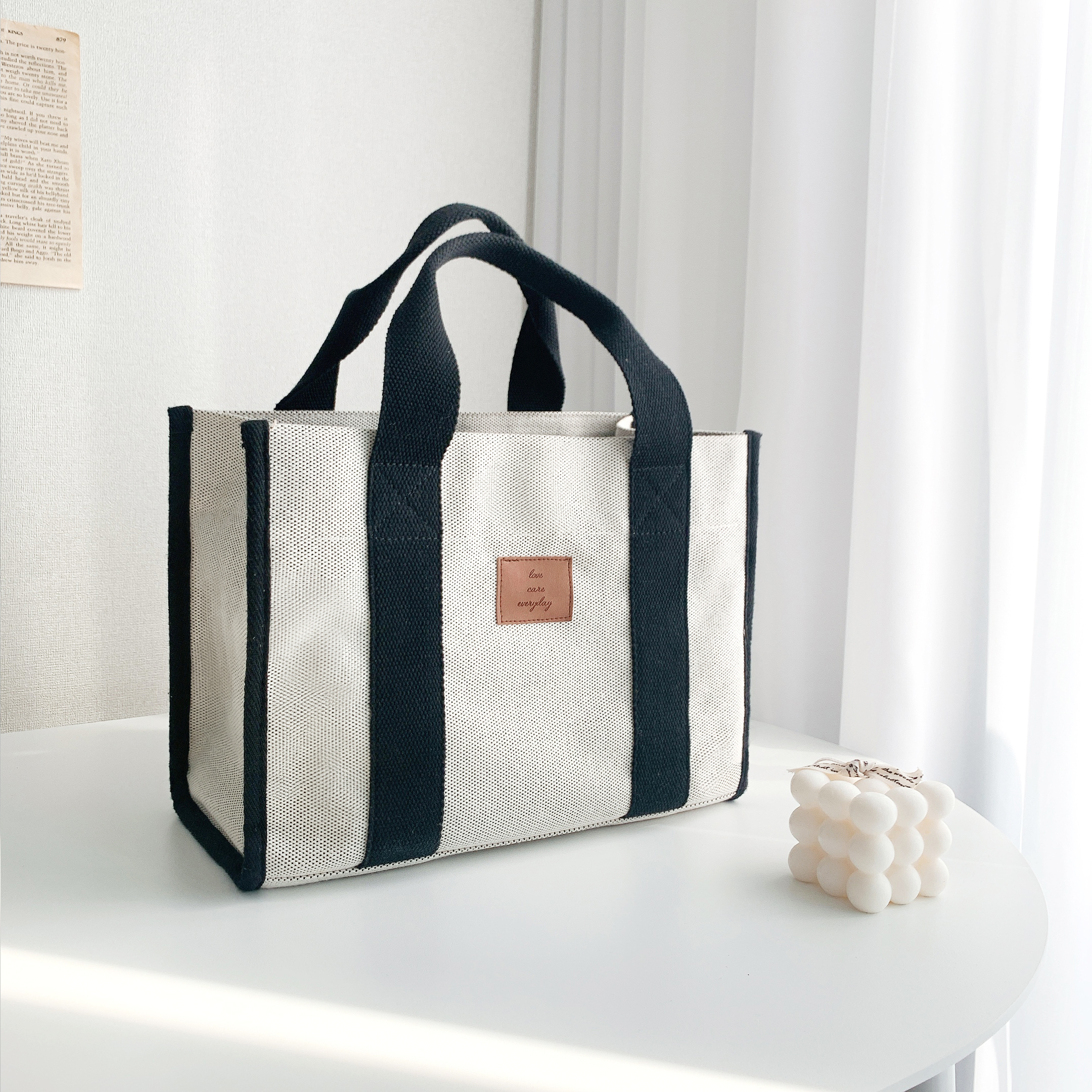 마롤로뜨 캔버스 기저귀가방 생활방수 이너백 포함 가벼운 국민 숄더백 아기 M