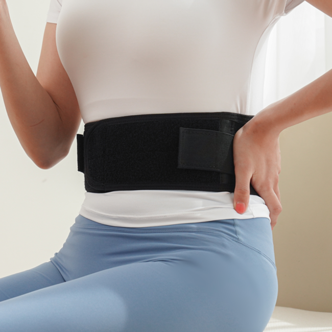 얇은 허리 보호대 의료용 디스크 복대 척추 밴드 벨트 지지대 슬림 메쉬 러닝 이미지 4