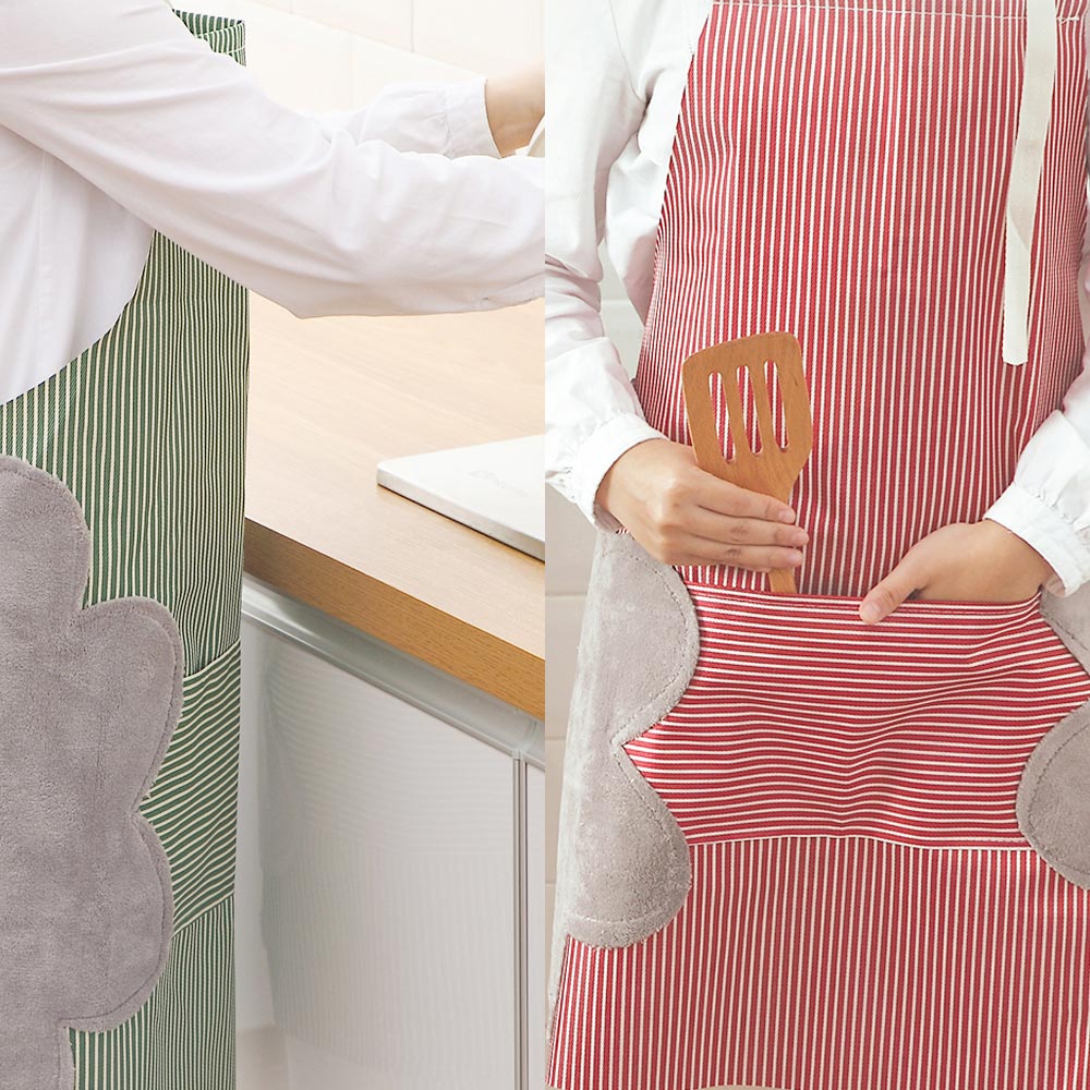 홀 서빙 앞치마 커피숍 위생 카페 방수 스트라이프