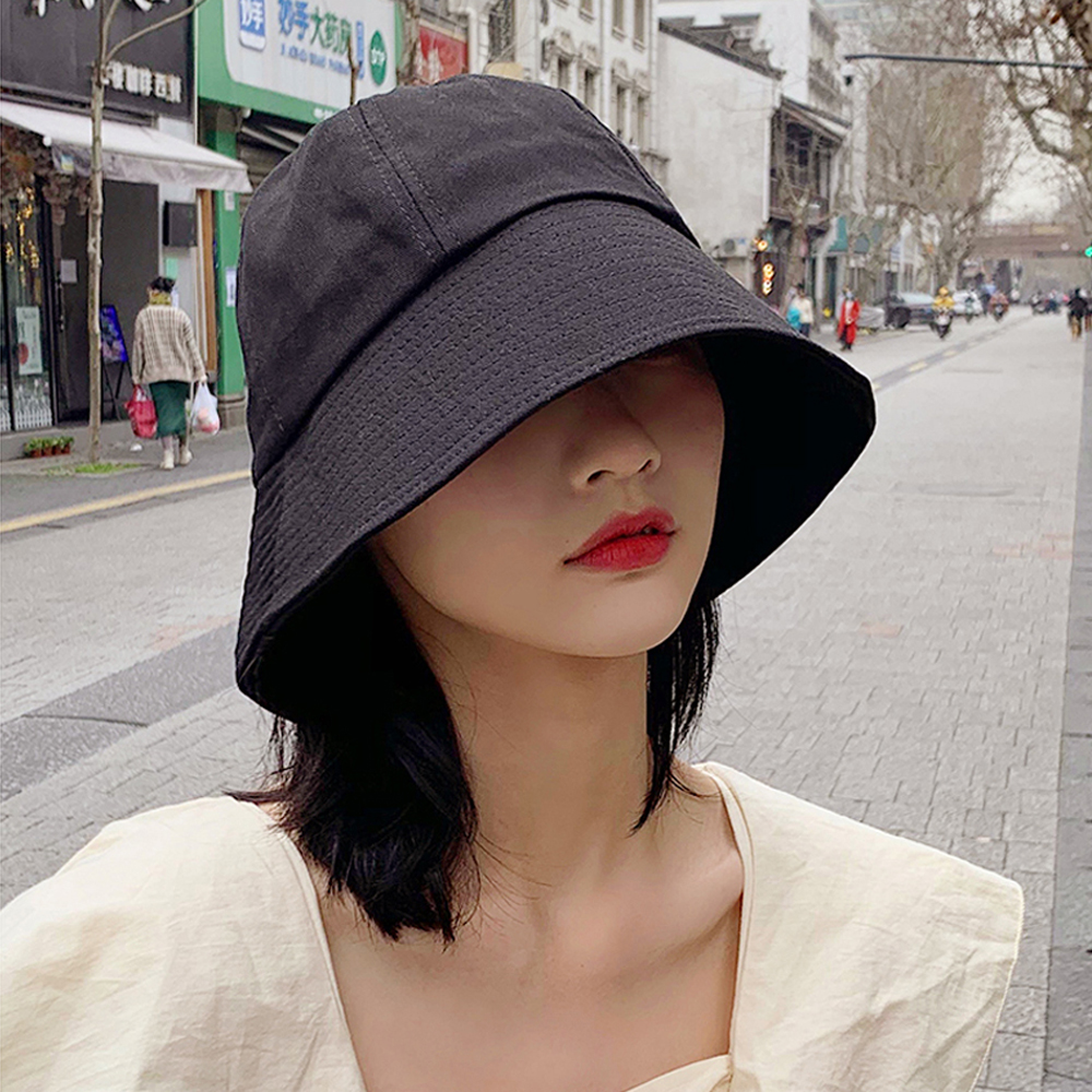 심플 베이직 여성 벙거지 버킷햇 벙거지모자 봄 여름 가을 - 상품 이미지