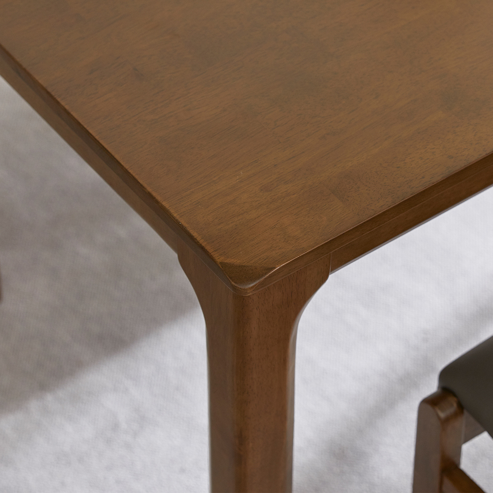 로렌 6인용 고무나무 원목 식탁세트 3인벤치1+의자3