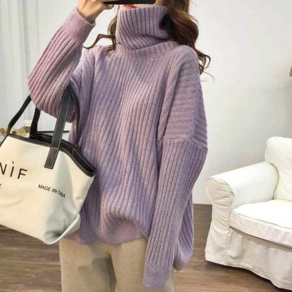 가을 겨울 포근한 캐주얼 여자 여성 일상 데이트룩 패션 스타일 코디 목 폴라 니트 티셔츠